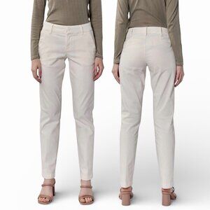 Dear John Hampton Trouser Cut Pants Size 31 Waist Ivory Chino Twill Khaki Ankle